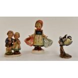 **AWAY** Three West German figures. two Hummell one Goebel