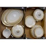 **AWAY** Noritake dinner service with pair of Tureens and 6 plates of each size