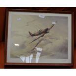 A Pollyanna Pickering print along with a signed Spitfire print