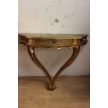 A 20th century gilt wood side table