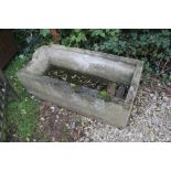 **REOFFER IN A&C NOV £30-£60** A 19th Century stone farm animal feed trough (AF)