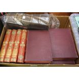 A collection of vintage books including Cassells; History of England (9 volumes); a family Bible;