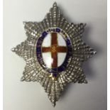 **REOFFER IN A&C NOV £120-£160** British Order of The Garter miniature in 9ct white Gold and