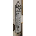 Early 20th Century Stephens Ink of Aldergate, London metal advertising thermometer