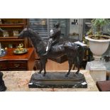 **REOFFFER IN A&C NOV £800-£1000** After Alfred Barye Fils 1865 - Gladiator (bronze)