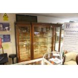 A large mahogany glazed display cabinet