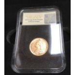 *** COLLECTED 19/10/19 BJ *** Jubilee head 1889M Sovereign, in Graded Case with Certificate.