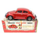 Bandai (Japan) Tinplate Kingsize Battery Operated VW Beetle. Complete with original box (a/f)