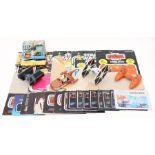 Star Wars diecast Twin Pod Cloud Car with Card, Tie-Fighter with Palitoy Card, Land Speeder with