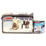 Star Wars Gun Turret and Probot, one leg missing; Wampa, Taun-Taun. (3)