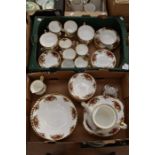 A collection of Royal Albert Old Country Rose tea and dinner wares including large bowls, plates,