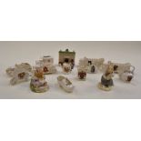 Goss Crested China and Arcadian etc to include cars etc, together with two Doulton Brambly Hedge