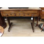 **AWAY** A small Wiiliam IV desk but with the addition of later legs added in the 1930's. Along with