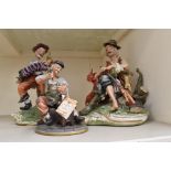 Three Capodimonte figures, complete with tag certificates (3)
