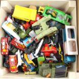 A collection of diecast vehicles including Matchbox and Corgi (one box)