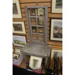 ***AWAY LU 25.10.19*** A 19th Century French cottage window frame with eight panes, five mirrored