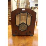 An Art Deco mahogany Radio, McMichael Ltd of Slough