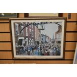 The Ashbourne Royal Shrovetide Football Game 1987, limited edition print 280/475, with key verso,
