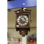 A 30 day striking mantel clock and Art Deco 8 day striking clock