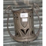 W.M.F wine bottle holder pewter Art Nouveau circa 1900-10