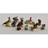 A collection of Beswick birds and others