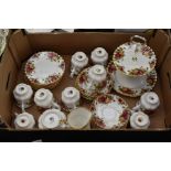 Royal Albert Country Roses tea set, with two tier cake stand (33)