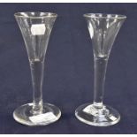 Two 18th Century wine glasses