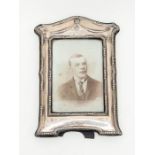 Birmingham silver photo frame with velvet back