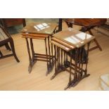 Edwardian nest of three tables