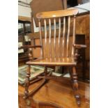 A late 19th Century rocking chair