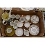 A Copeland Spode Eden tea set, comprising of six cups and saucers, six side plates, milk jug and