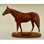 Beswick Connoisseur Grundy Race Horse, on plinth