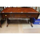 Reproduction drop leaf mahogany table