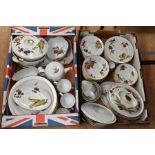 Royal Worcester Evesham gold dinner service (six settings of each) and casserole dishes