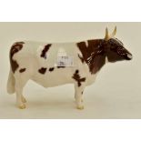 Beswick Ayrshire Bull CH, Whitehill Mandate, second version 1454B, gloss