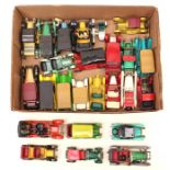 **AWAY** A collection of Corgi and Matchbox vehicles to include various diecast cars, Matchbox