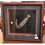 Framed Middle Eastern dagger