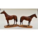 ***COLLECTED 18/10/19 BJ  Miss Tranter taken away on day of sale ***Beswick Connoisseur Race Horses;