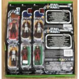 Star Wars: A collection of sixteen unopened carded Phanton Menace figures.