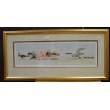 Geldart, series of limited edition and artists proofs of a group of animals chasing animals