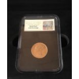 *** COLLECTED 19/10/19 BJ *** 1862 Sovereign, in case with Certificate.