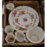Royal Crown Derby Posy pattern jugs, serving bowls and vases
