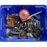 A collection of five childrens model artillery pieces. 1930's to 1960's in date together with a