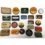 A collection of vintage Tobacco tins along with a Altringham & District Nursing Association