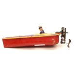 **REOFFER IM A&C NOV £40-£60** Guntherman, Germany, tinplate clockwork boat, working.