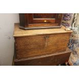 A late 19th Century chest, cast swing handles