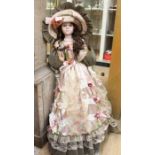 **VH REOFFER IN A&C NOV £30-£40 SW** Three large dolls, porcelain heads with stands. (3)