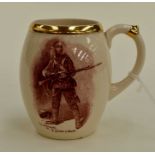 Absent Minded Beggar, early 20th Century cup/mug, Burslem