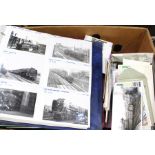 A large collection of photographs, railway interest