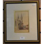 **AWAY** Francis Philip Barraud, 1824-1901, St. Lo Normandy, watercolour signed and titled to the